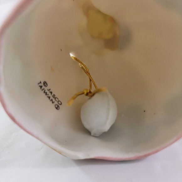 Jasco Strawberry Patches Porcelain Girl w/Bird Bell Home Décor Accent Keepsake - Picture 15 of 16